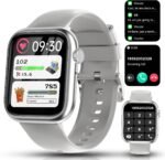 Herren, 1,83“ HD Touchscreen Smart Watch mit Telefonfunktion, Fitness Tracker mit 130+ Sportmodi, Herzfrequenz SpO2 Schlaf Monitor, Schrittzähler Uhr Damen, Fitnessuhr für iOS Android